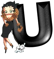 Alfabetten Betty boop transparant 5 