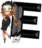 Alfabetten Betty boop transparant 5 