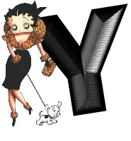 Alfabetten Betty boop transparant 5 