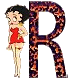 Alfabetten Betty boop transparant 5 