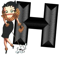 Alfabetten Betty boop transparant 5 