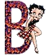 Alfabetten Betty boop transparant 5 