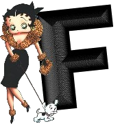 Alfabetten Betty boop transparant 5 