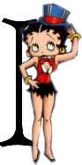 Alfabetten Betty boop transparant 