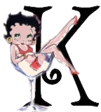 Alfabetten Betty boop transparant 