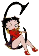 Alfabetten Betty boop transparant 