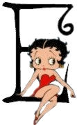 Alfabetten Betty boop transparant 