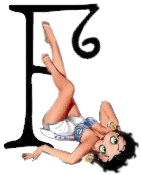 Alfabetten Betty boop transparant 