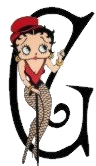 Alfabetten Betty boop transparant 