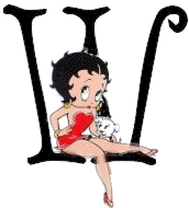 Alfabetten Betty boop transparant 