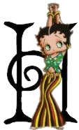 Alfabetten Betty boop transparant 