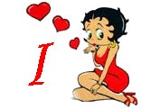 Alfabetten Betty boop valentijn 