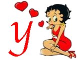 Alfabetten Betty boop valentijn 