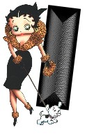 Alfabetten Betty boop zwart 1 