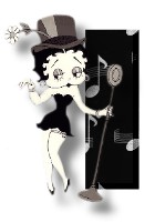 Alfabetten Betty boop zwart 