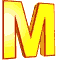 Alfabetten Bewegend geel Letter M