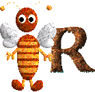 Alfabetten Bijen 7 Bij Letter R