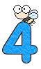 Alfabetten Blauw met bijtje 