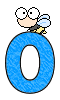 Alfabetten Blauw met bijtje 