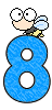 Alfabetten Blauw met bijtje 
