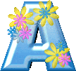 Alfabetten Bloemen 11 Letter A