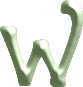 Alfabetten Bloemen 21 Letter W