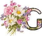 Bloemen Alfabetten Letter G