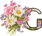 Bloemen Alfabetten Letter G