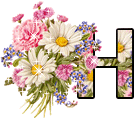 Bloemen Alfabetten Letter H