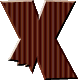 Alfabetten Chocoladeletters Letter X Chocolade Letter Met Hap Eruit