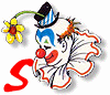 Alfabetten Clown 3 Letter S