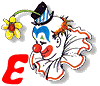 Alfabetten Clown transparant 