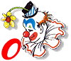 Alfabetten Clown transparant 