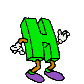 Alfabetten Dansen groen 