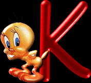 Disney Alfabetten Letter K, Tweety