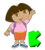 Alfabetten Dora the explorer Letter K