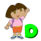 Alfabetten Dora the explorer Letter D