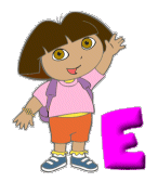 Alfabetten Dora the explorer Letter E