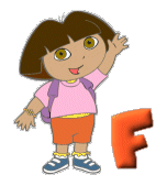 Alfabetten Dora the explorer Letter F