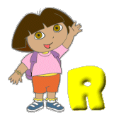 Alfabetten Dora the explorer Letter R