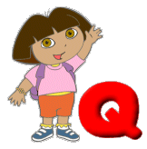 Alfabetten Dora the explorer Letter Q