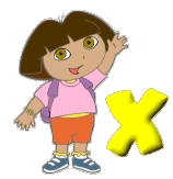 Alfabetten Dora the explorer Letter X