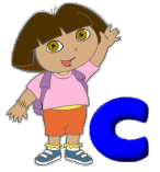 Alfabetten Dora the explorer Letter C