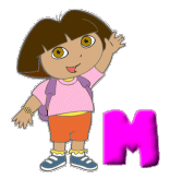 Alfabetten Dora the explorer Letter M