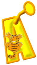 Alfabetten Garfield 6 Letter A Garfield