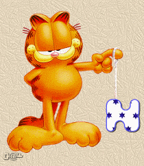 Alfabetten Garfield 7 Letter H