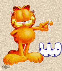 Alfabetten Garfield 7 Garfield Letter W