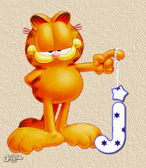 Alfabetten Garfield 7 Letter J