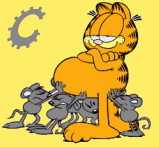 Alfabetten Garfield 8 Letter C