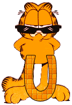 Alfabetten Garfield cool Letter U